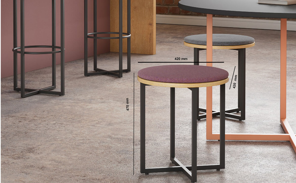 Crays Seating Low Stool Dimension Image Crays Seating Low Stool Dimension Image