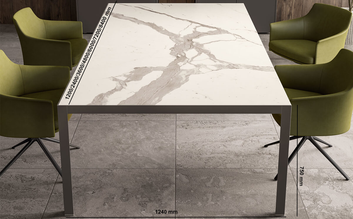 Harvey 11 – Meeting Table With Laminam Top Harvey 11 – Meeting Table With Laminam Top