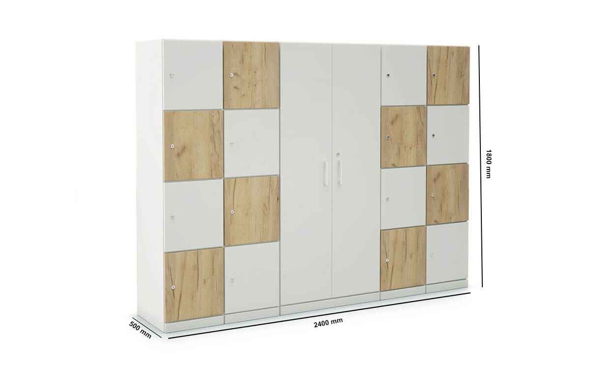 Stor Storage With Double Width 4 Compartment And Centeral Cupboard With 3 Shelve Dimension Image Stor Storage With Double Width 4 Compartment And Centeral Cupboard With 3 Shelve Dimension Image