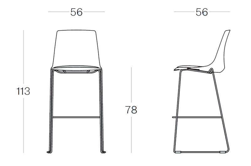Arrigo – Plastic Stool Size Image Arrigo – Plastic Stool Size Image