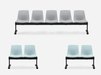 Bloom Colored Plastic Shell Bench
