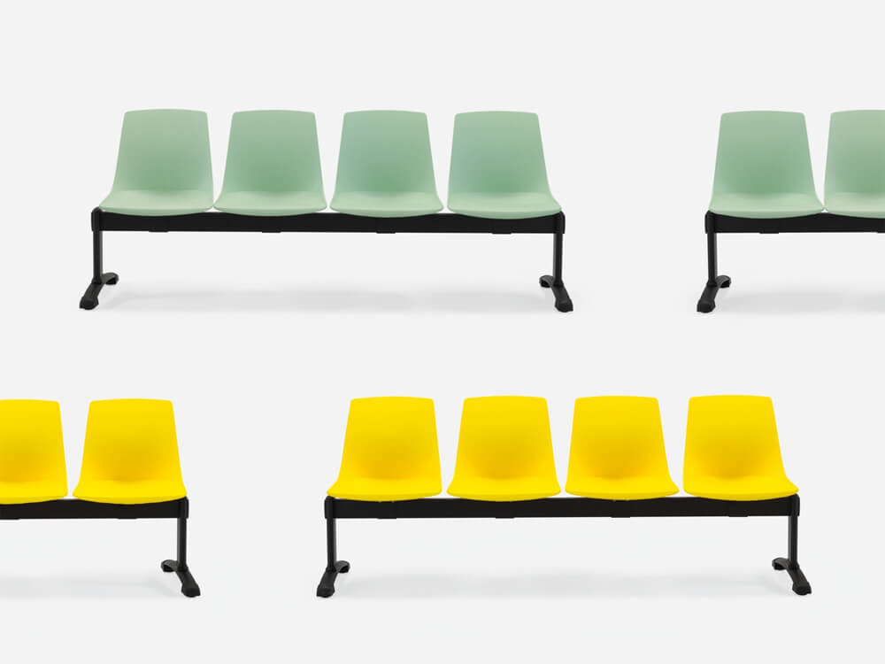 Bloom Colored Plastic Shell Bench2