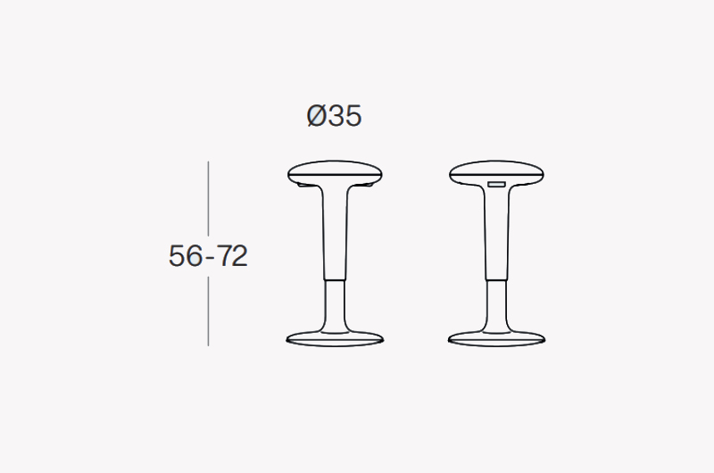 Cresto – Plastic Stool Size Image Cresto – Plastic Stool Size Image