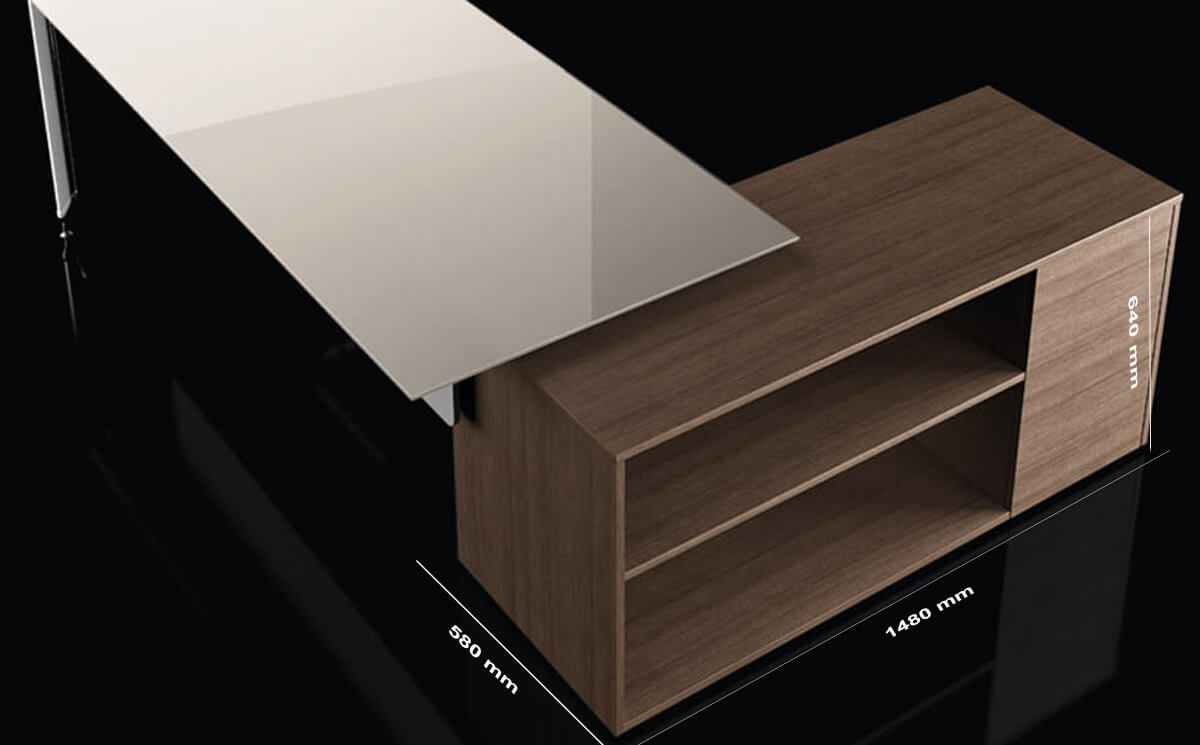 Size Credenza Tim Glass Top Executive Desk Size Credenza Tim Glass Top Executive Desk