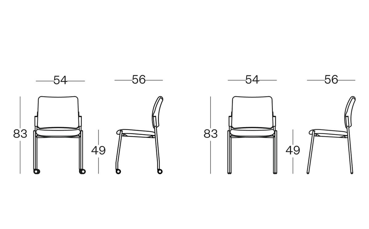 Size(padded Back) Maia Conference Chair Size(padded Back) Maia Conference Chair