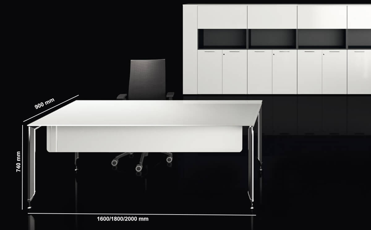 Tim Glass Top Executive Desk Tim Glass Top Executive Desk