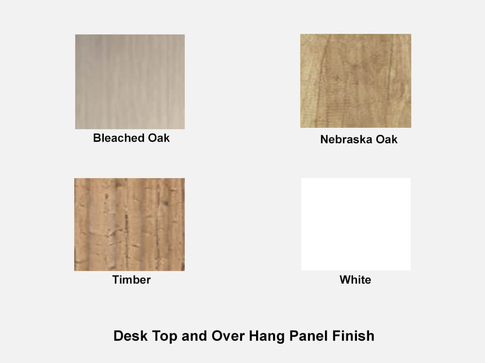 Fifty Fifty Desk And Overhang Finish