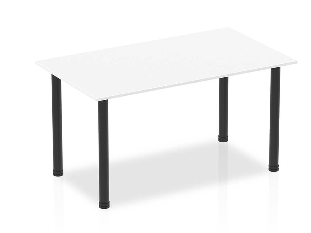 L1400 X D800 X H725 White (black Post Leg)