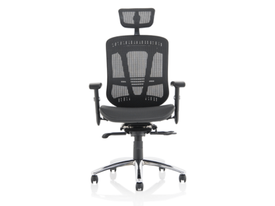 Rennie Black Mesh Executive Chair With Headrest1