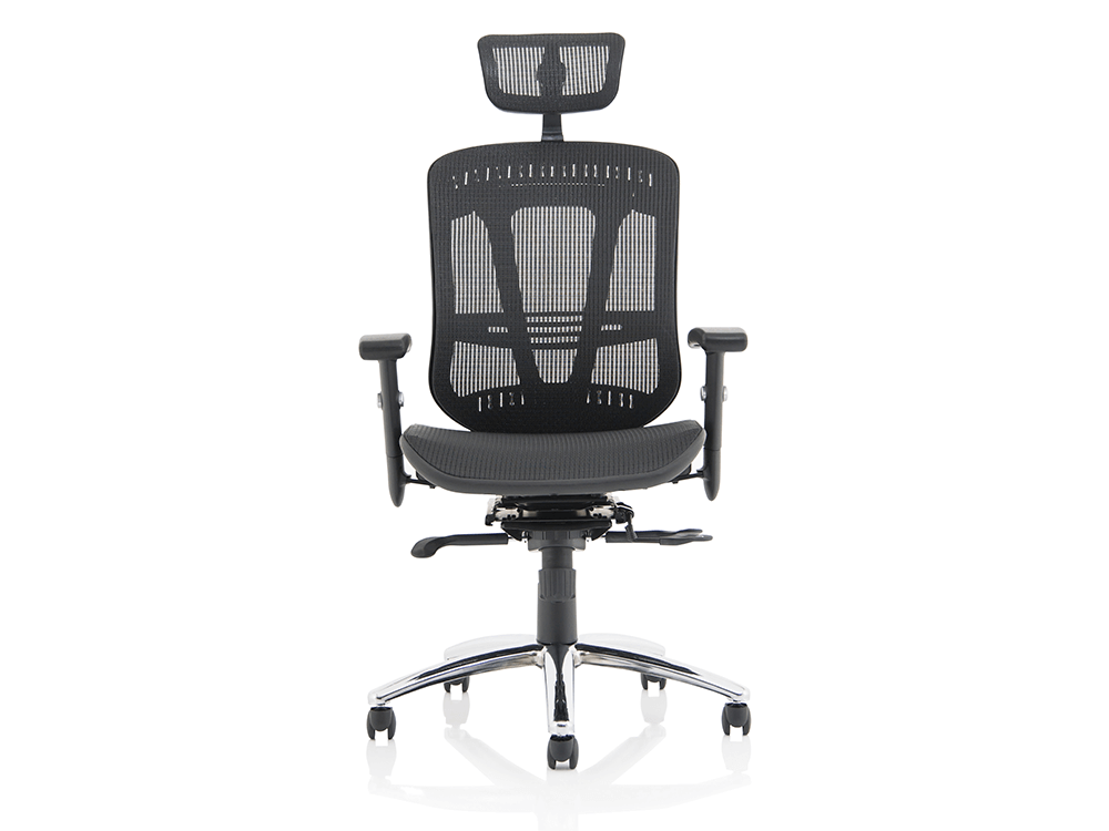 Rennie Black Mesh Executive Chair With Headrest1