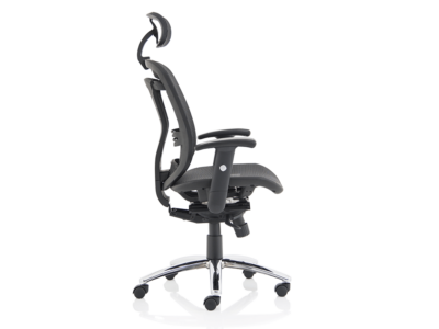 Rennie Black Mesh Executive Chair With Headrest4