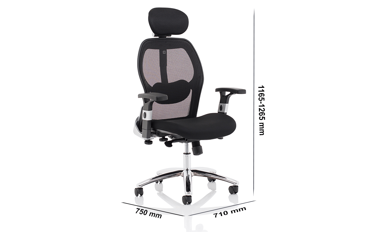 Size Bennett Mesh Back Black Fabric Chair Size Bennett Mesh Back Black Fabric Chair