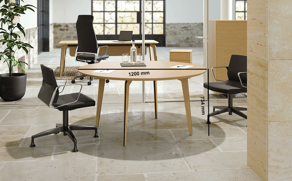 Aletta 3 Round Meeting Room Table Desk Size Aletta 3 Round Meeting Room Table Desk Size