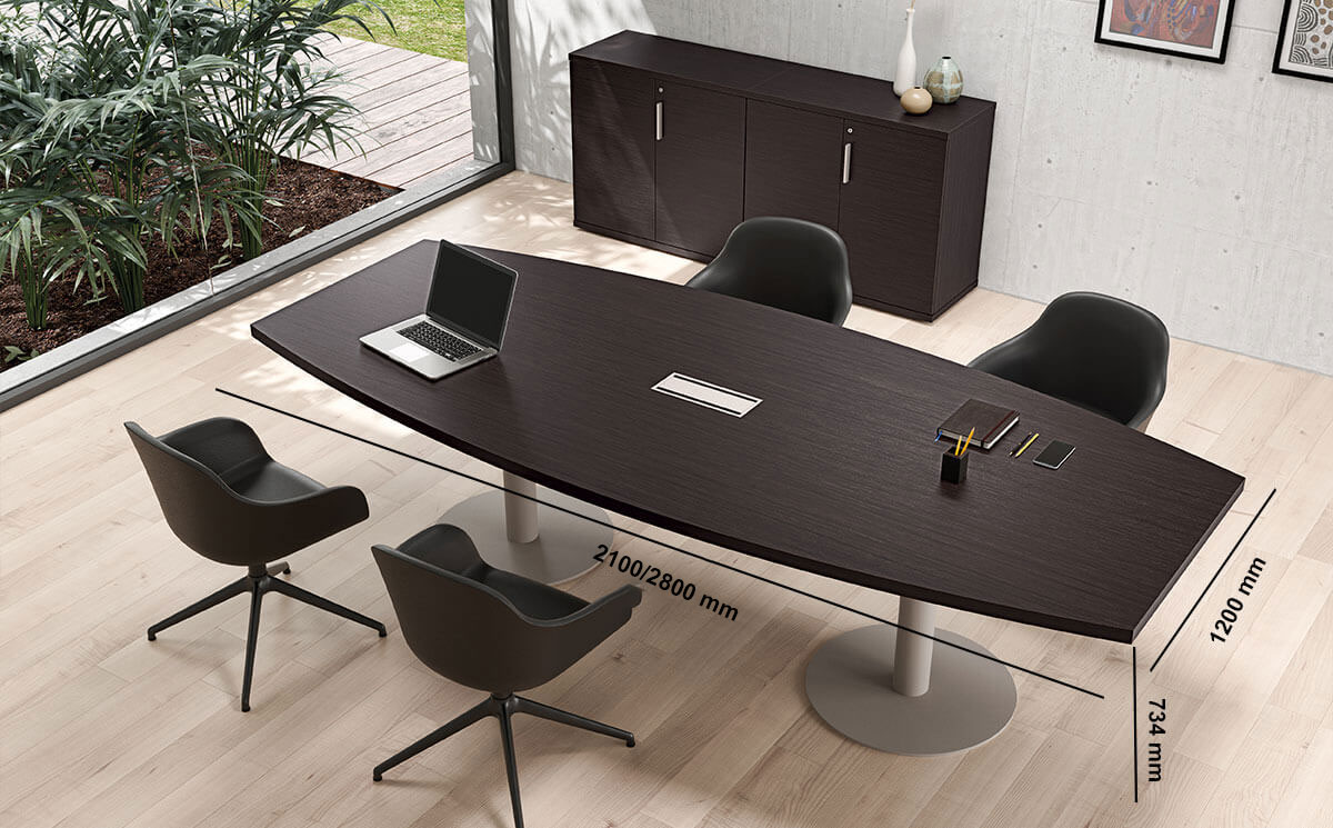 Bravvo 7 Barrel With Trumpet Base Leg Meeting Room Table Bravvo 7 Barrel With Trumpet Base Leg Meeting Room Table