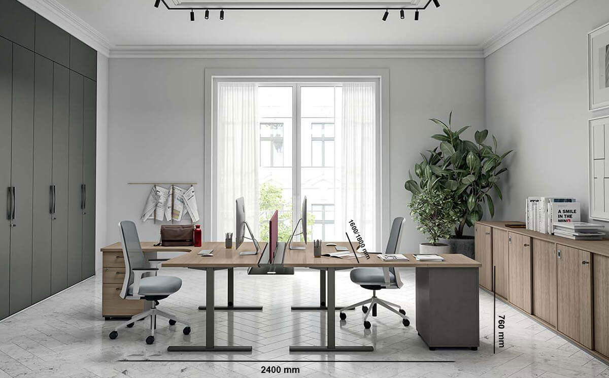 Cappi – Operators Desk With Return Pedestal For 2 Persons Size Img Cappi – Operators Desk With Return Pedestal For 2 Persons Size Img