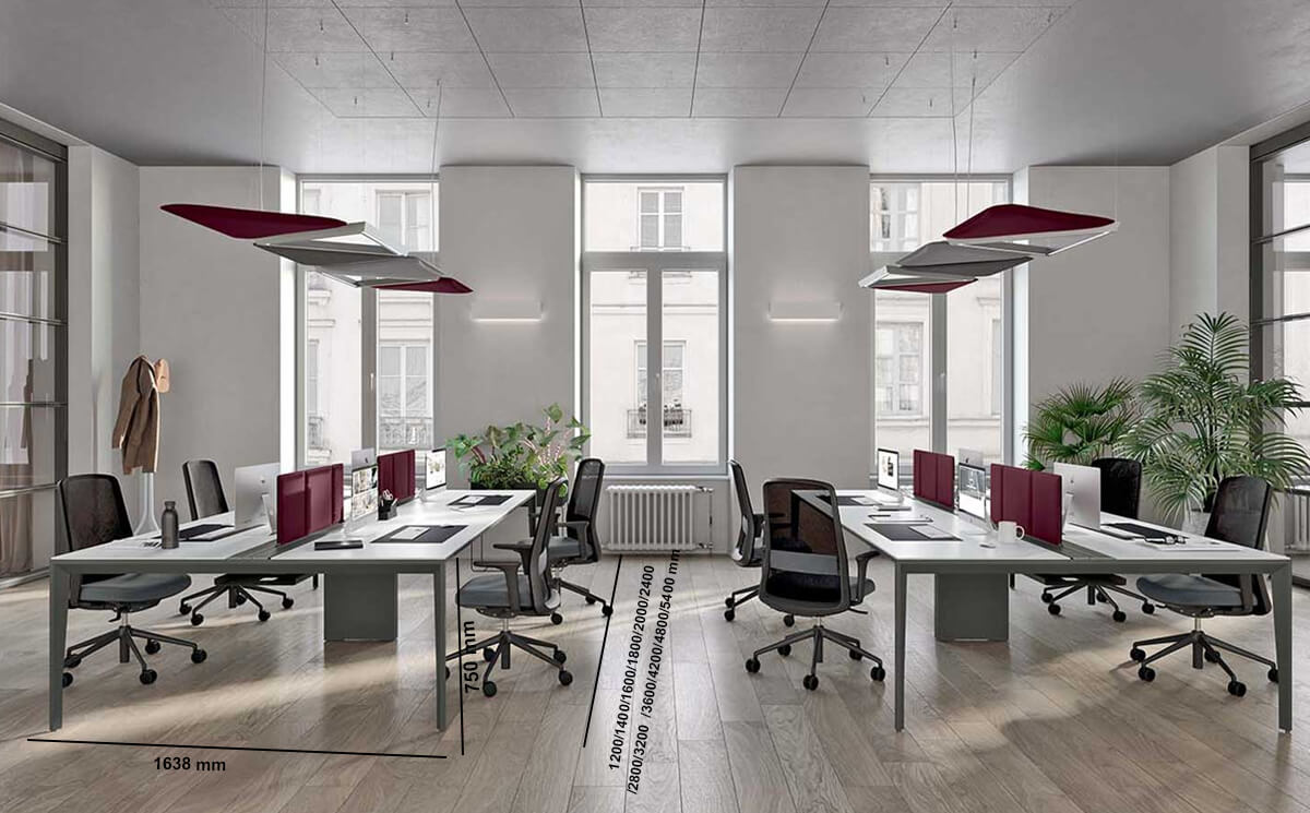Marie Operational Desk For 2,4 And 6 Persons With Pedestal Size Img Marie Operational Desk For 2,4 And 6 Persons With Pedestal Size Img