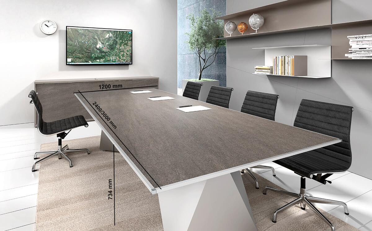 Prime 3 – Meeting Room Table With Double Base Prime 3 – Meeting Room Table With Double Base