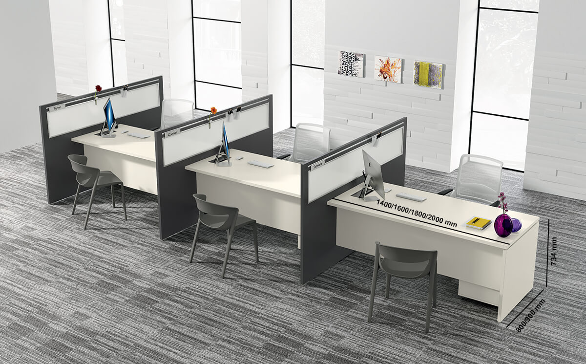 Amo 7 Slab Legs Operational Office Desk With One Side Panel Size Img Amo 7 Slab Legs Operational Office Desk With One Side Panel Size Img