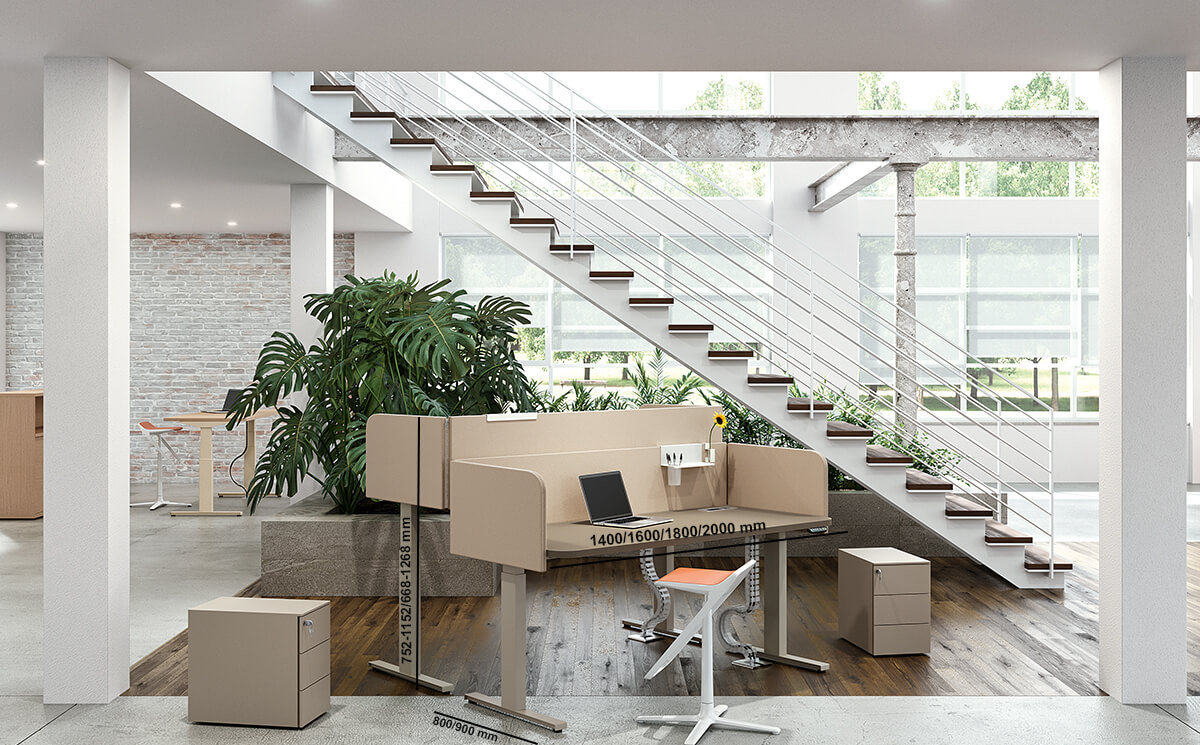 Clariss 1 1 & 2 Step Height Adjustable Operational Office Desk With Optional 3 Hinged Sides Screen Size Img Clariss 1 1 & 2 Step Height Adjustable Operational Office Desk With Optional 3 Hinged Sides Screen Size Img