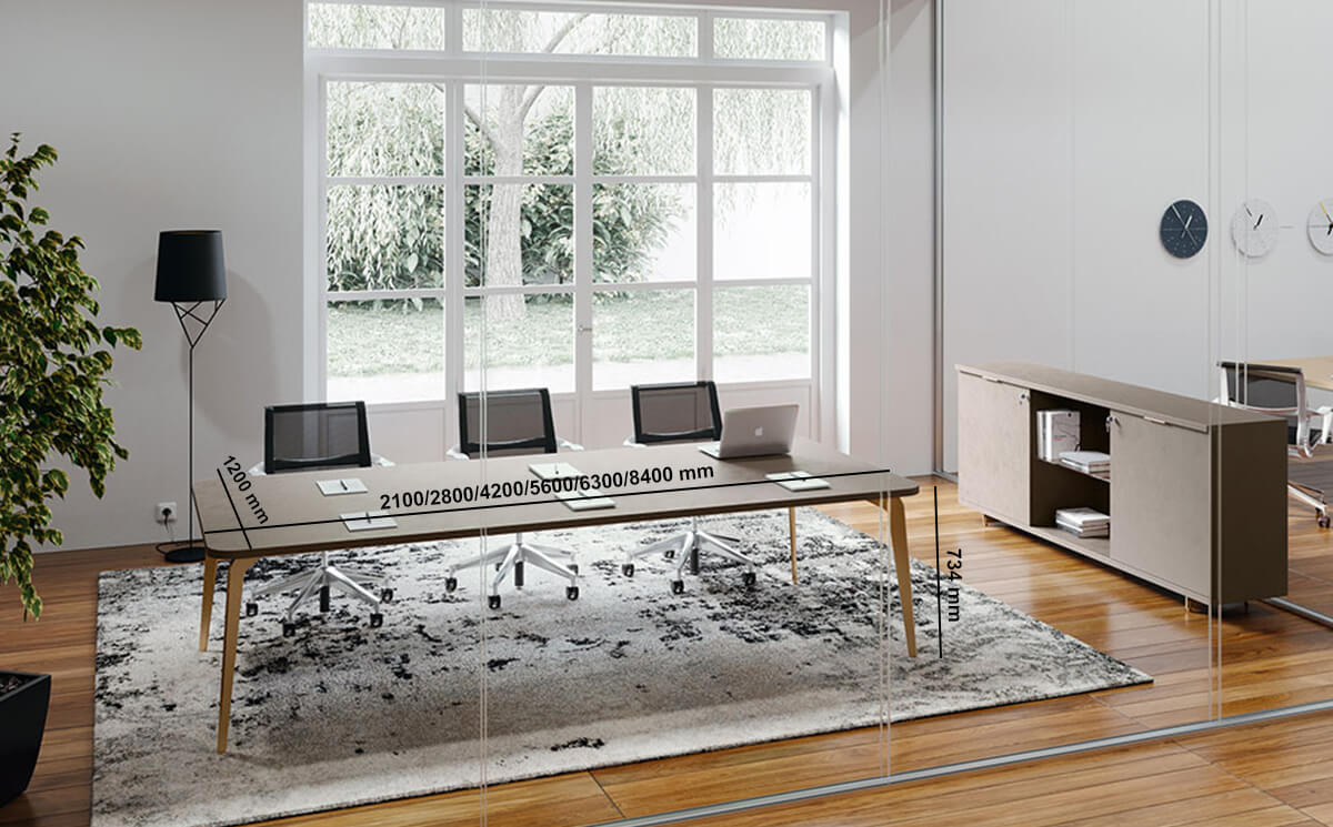 Donati 1 Rectangular Meeting Room Table Donati 1 Rectangular Meeting Room Table
