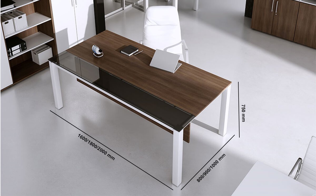 Paige – Executive Desk With Optional Return & Modesty Paige – Executive Desk With Optional Return & Modesty