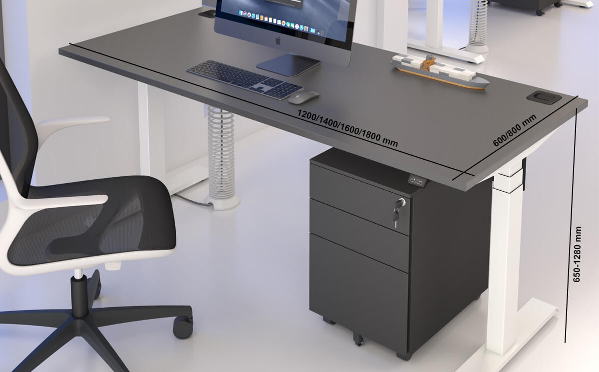 Eadric Height Adjustable Operational Desk With Optional Modesty Panel & Pedestal Size Img Eadric Height Adjustable Operational Desk With Optional Modesty Panel & Pedestal Size Img