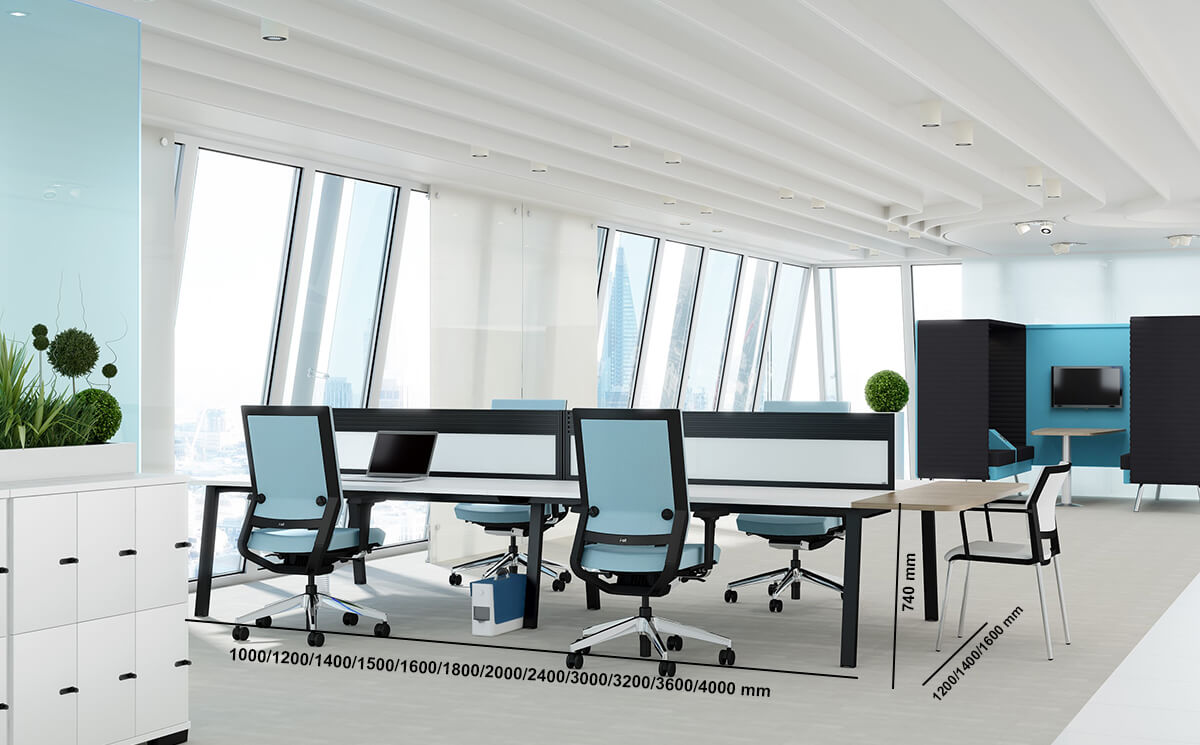 Eena Back To Back 2 And 4 Person Operational Desk With Optional Meeting End And Credenza Unit Size Img Eena Back To Back 2 And 4 Person Operational Desk With Optional Meeting End And Credenza Unit Size Img