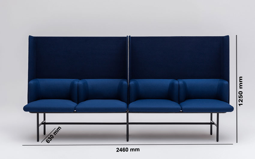 Maalay 2 – 4 Seater Sofa With Optional High Screen And Backrest Maalay 2 – 4 Seater Sofa With Optional High Screen And Backrest