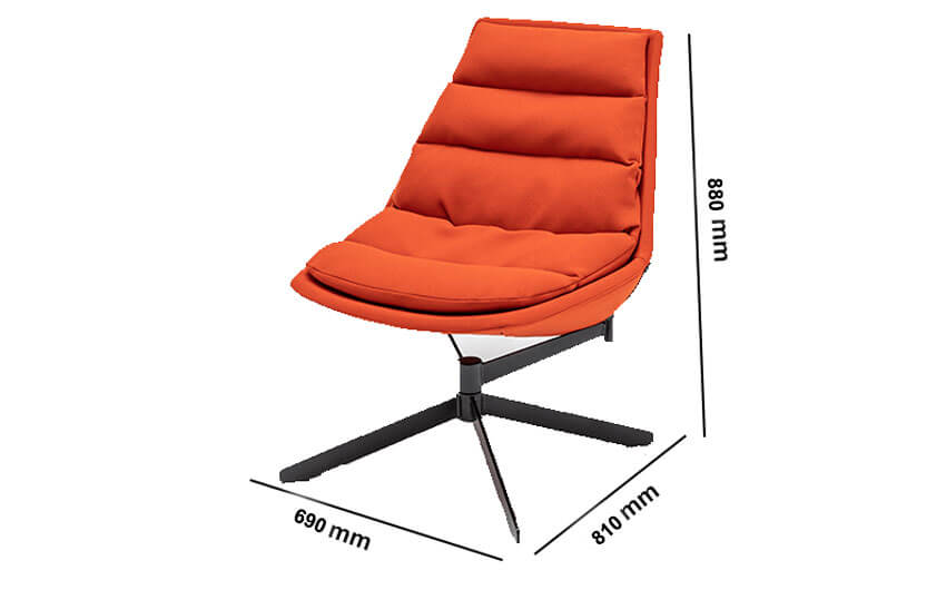 Maanav – Armchair With Draped Cushion Maanav – Armchair With Draped Cushion