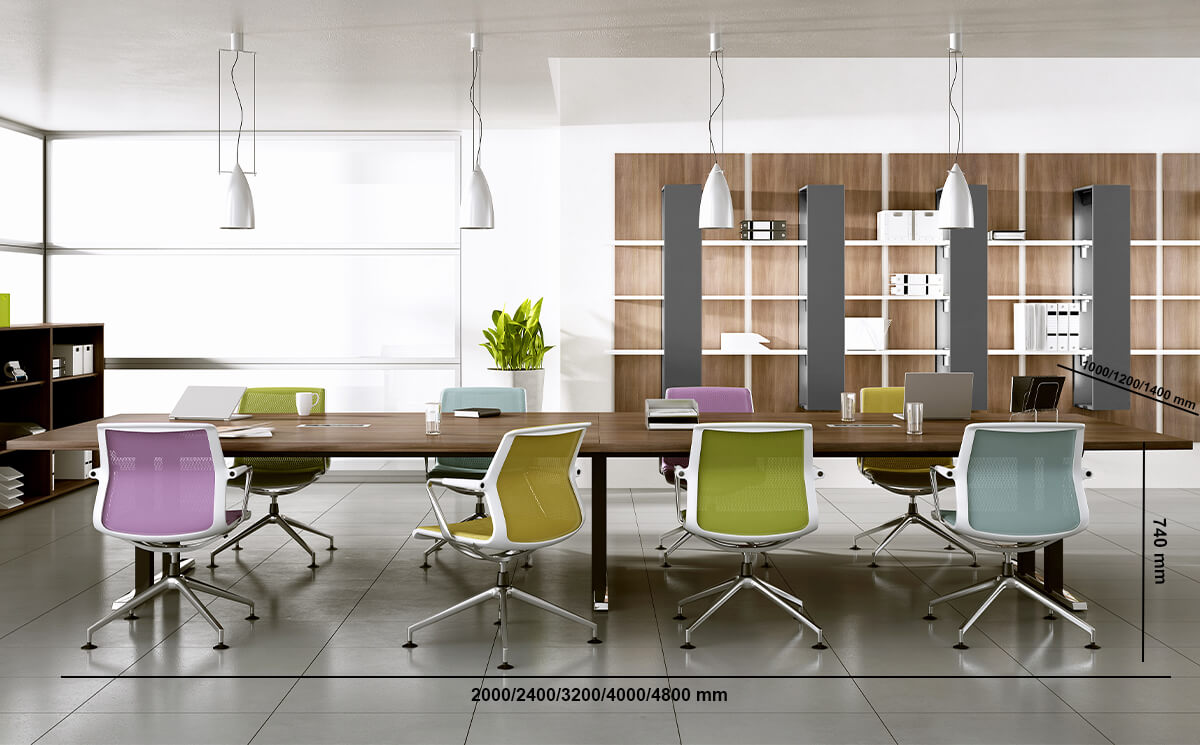 Oaka 1 – Barrel Shaped Meeting Room Table Size Oaka 1 – Barrel Shaped Meeting Room Table Size