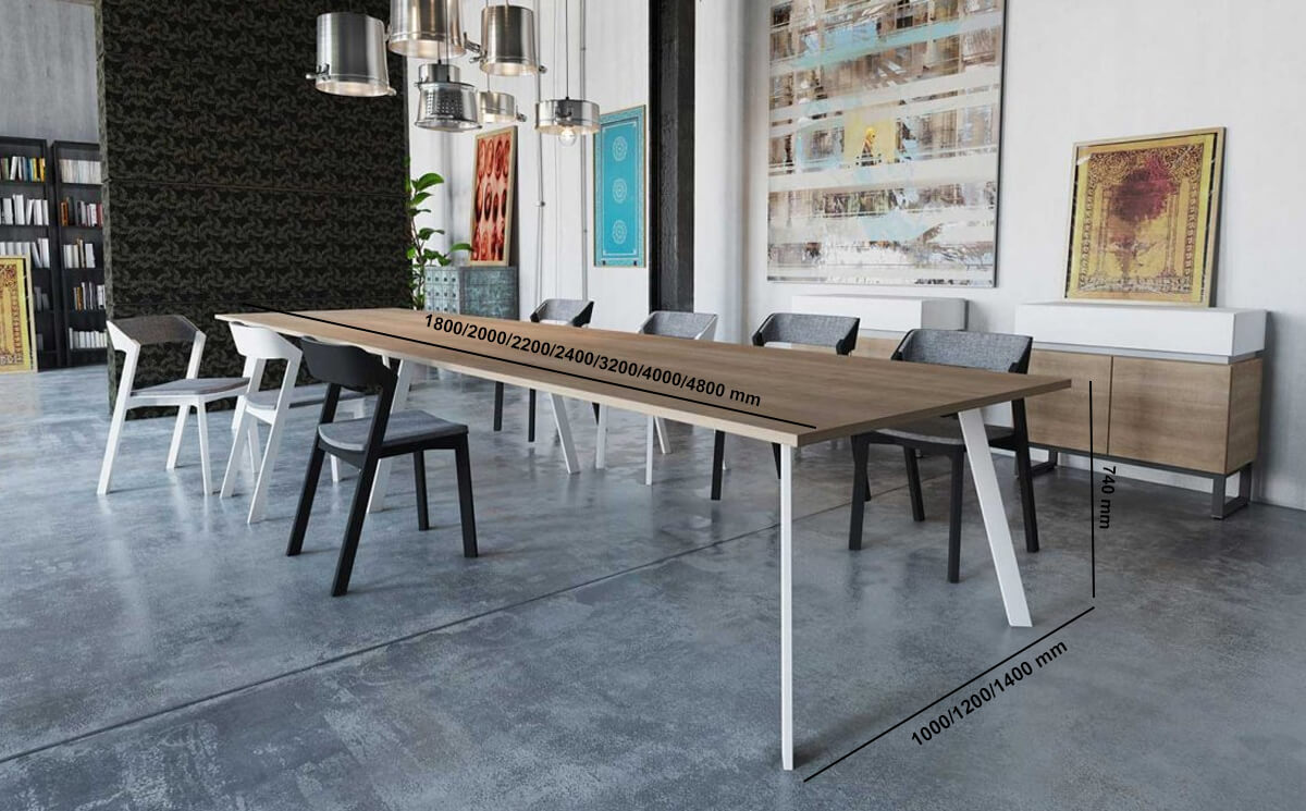 Oakley A Leg Rectangular Meeting Room Table Size Oakley A Leg Rectangular Meeting Room Table Size