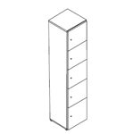 Vallea Locker Storage Unit 5oh