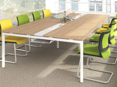 Alessio 5 Large Straight Meeting Room Desk
