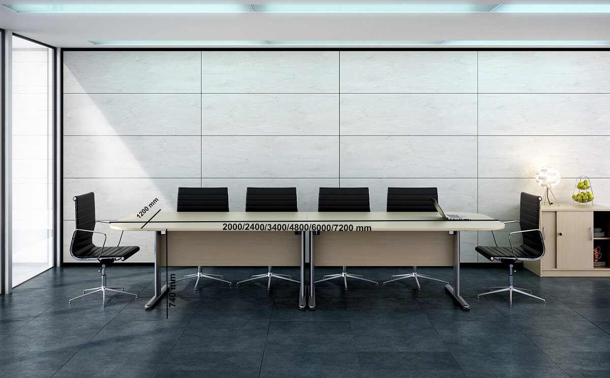 Ekani – Rectangular & Rounded Corner Shape Meeting Room Table Ekani – Rectangular & Rounded Corner Shape Meeting Room Table