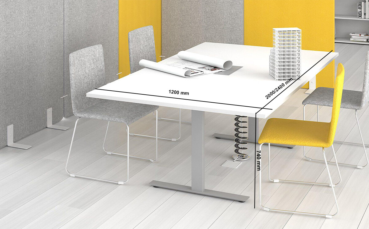 Fable 1 Meeting Table With T Shaped Legs Fable 1 Meeting Table With T Shaped Legs