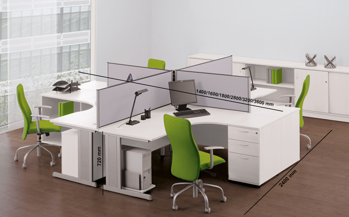 Falan 2 Corner Desks Cluster For 2 And 4 Persons Size Img Falan 2 Corner Desks Cluster For 2 And 4 Persons Size Img