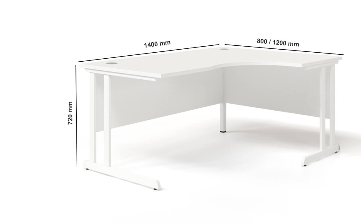 Falan Corner Desk With Return And Modesty Panel Dimension Image Falan Corner Desk With Return And Modesty Panel Dimension Image