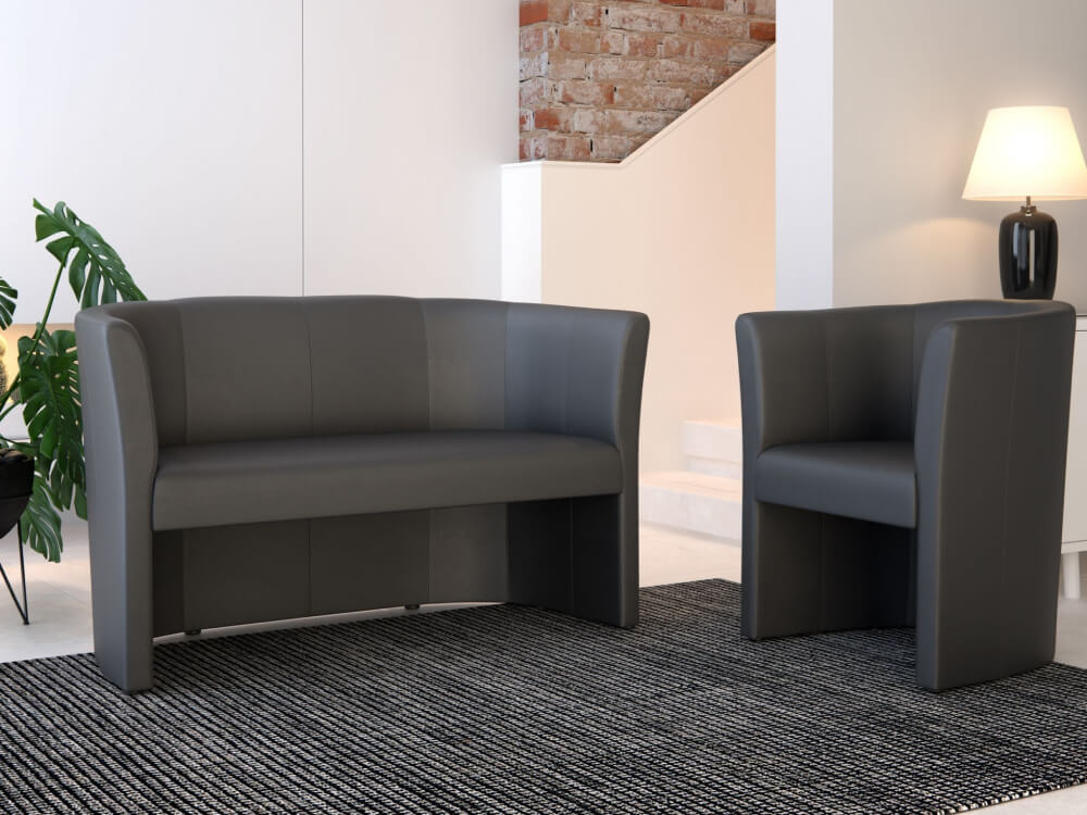 Vithi – Black And Red Tub Chair For One And Two Seater 2