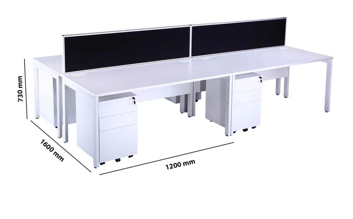 Madian Operational Office Desk For 2 And 4 Persons Main Image Dimension Image Madian Operational Office Desk For 2 And 4 Persons Main Image Dimension Image
