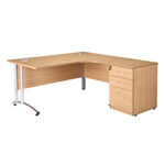 L1600 x D1200 x 800/600 x H730 (With Pedestal)