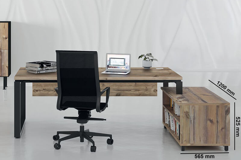 Nabila Executive Desk With Optional Credenza Unit Dimension Image 01 Nabila Executive Desk With Optional Credenza Unit Dimension Image 01