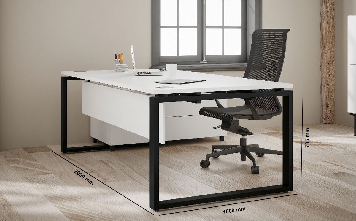 Nabila Executive Desk With Optional Credenza Unit Dimension Image Nabila Executive Desk With Optional Credenza Unit Dimension Image