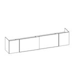 Large Desk Without Overhang Panel