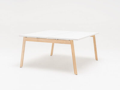 Rabia Bench Desk With Wood Finish Legsfor 2, 4 And 6 Persons 3