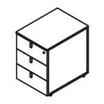 Grandioso 1 Pedestal 3 Drawer