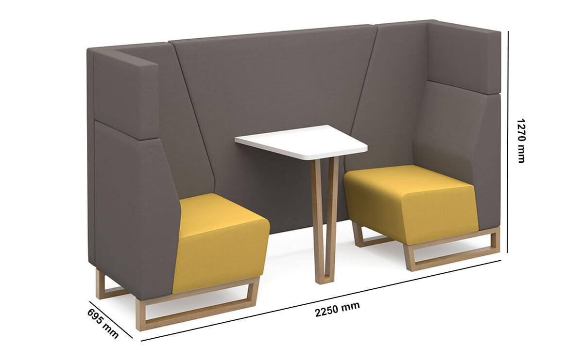Kevin 3 Private Work Open Pod With Table For 2 4 6 Persons Dimensions Image Kevin 3 Private Work Open Pod With Table For 2 4 6 Persons Dimensions Image