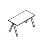 Small Rectangular Shape with High Height Table (6 Persons)