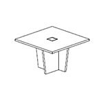 Square Shape Table (4 Persons - Plus Legs)