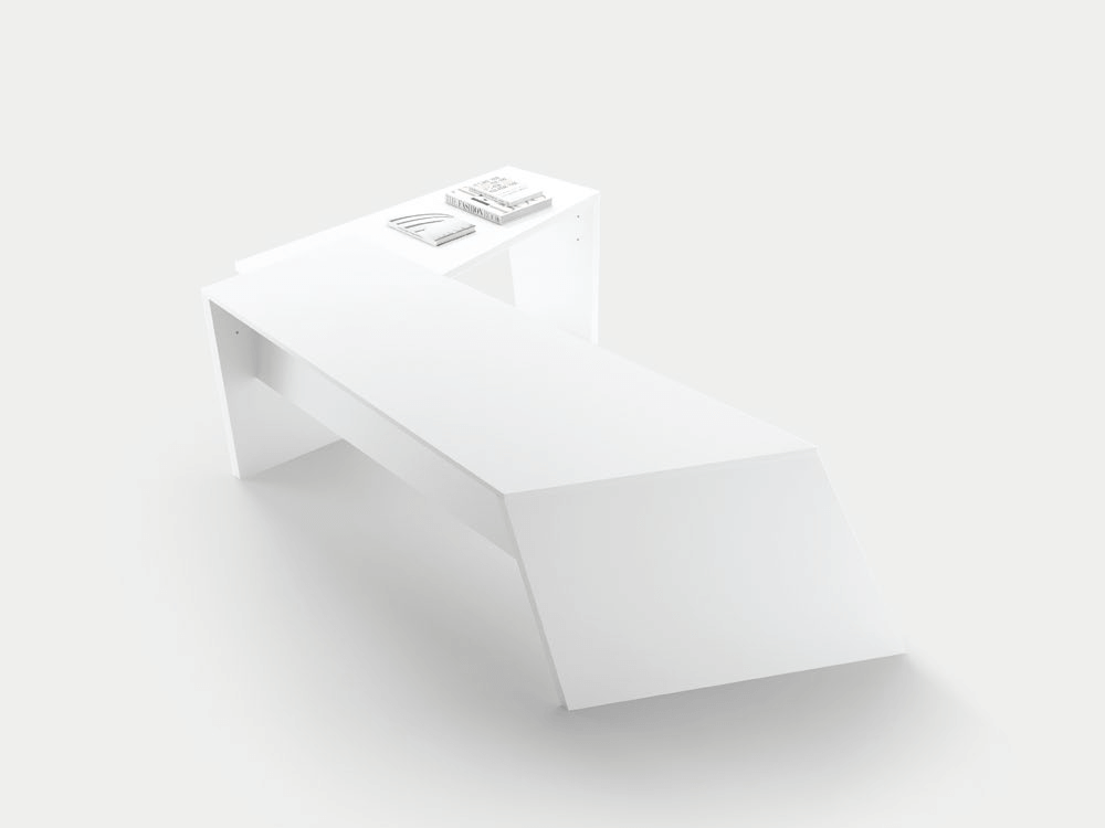 Antonia Modern Executive Desk With Optional Modesty Panel, Return And Credenza Unit 10