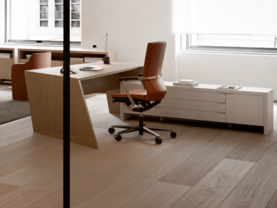 Antonia Modern Executive Desk With Optional Modesty Panel, Return And Credenza Unit 2